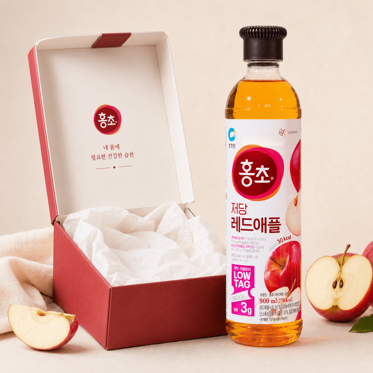 Giấm Táo Đỏ Hongcho